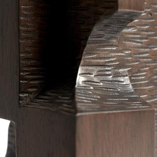 Object Block Organik Heykel-Mahogany