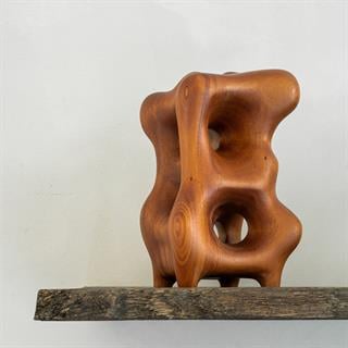 Object Natural Organik Heykel-Mahogany