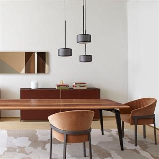 Ligne Roset Odessa Walnut Dining Table