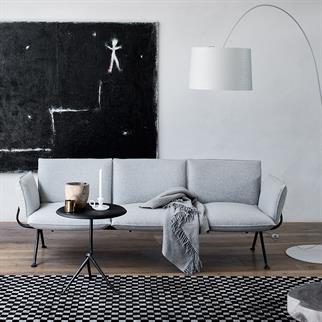 Officina Side Table-Skeleton Gray Anthracite-Table Black Playwood