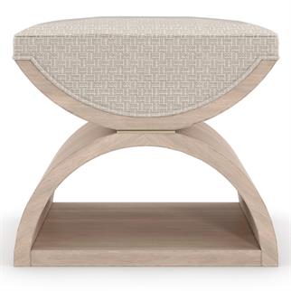 Caracole Open Enrollment Majestic Gold Pouf