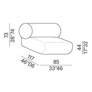 Oscar Tekli Koltuk (85) Saddle Leather Fabric Ica-02 Lima Bar in Colour Brown (Silver)
