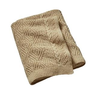 Ralph Lauren Owen Rustic True Dark Cream Throw