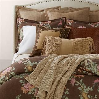Ralph Lauren Owen Rustic True Dark Cream Throw