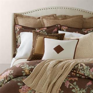 Ralph Lauren Owen Rustic True Dark Cream Throw Pillow