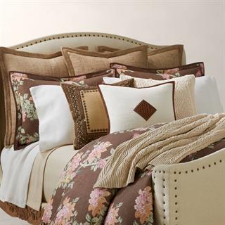 Ralph Lauren Owen Rustic True Dark Cream Throw Pillow