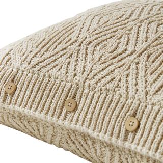 Ralph Lauren Owen Rustic True Dark Cream Throw Pillow