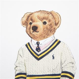 Ralph Lauren Prepbear White50x50 Kırlent Kılıfı