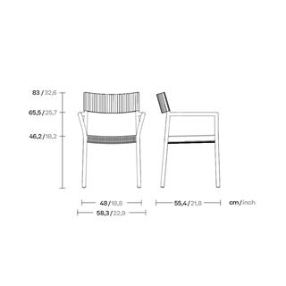 Kettal Passage Blanc Kollu Sandalye