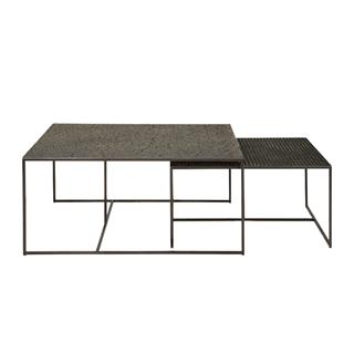 Ethnicraft Pentagon Whisky İkili Orta Sehpa Takımı