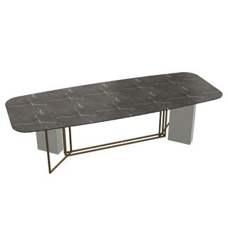 Meridiani Plinto 280 Grey Stone Dining Table