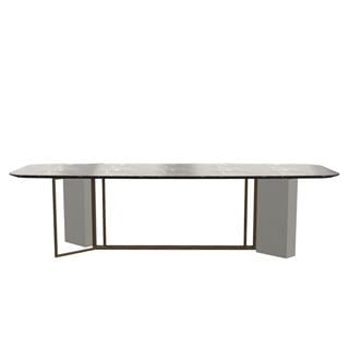 Meridiani Plinto 280 Grey Stone Dining Table