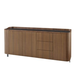 Ligne Roset Postmoderne Walnut Marquinia Büfe