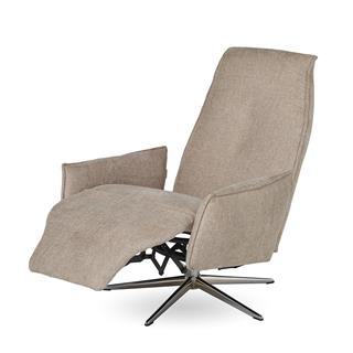 Prime Tekli Koltuk-Döner-Polaris Base Chrome-Fabric Beige (3590)