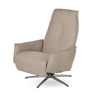 Prime Tekli Koltuk-Döner-Polaris Base Chrome-Fabric Beige (3590)