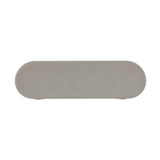 Puffoso Bench-Frame Lacquered Rose Gold (M329)-Covering Fabric Light Grey (TEBQ018)