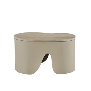 Ligne Roset Pukka Small Travertine Coffee Table