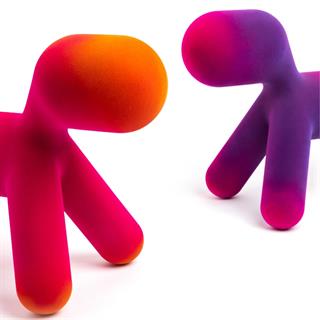 Puppy Abstract Plastic Dog-Large-Violet Fuchsia-(11)