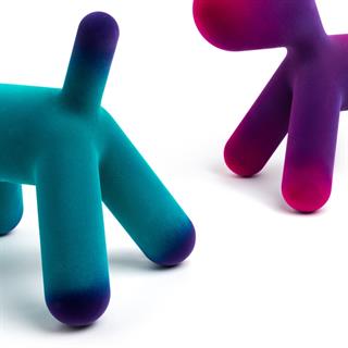 Puppy L Köpek Heykeli-Turquoise/Violet (10) (İndoor)