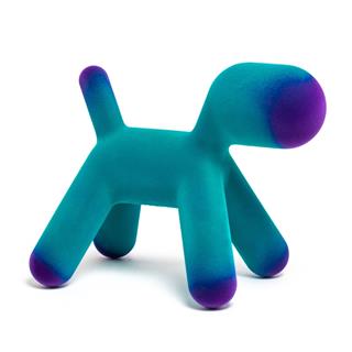 Puppy L Köpek Heykeli-Turquoise/Violet (10) (İndoor)