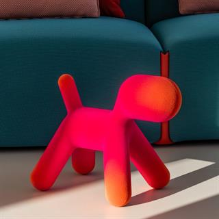 Puppy M Köpek Heykeli Fuchsia/Orange (12) (İndoor)