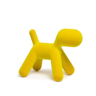 Puppy M Köpek Heykeli Yellow (03)-(İndoor)