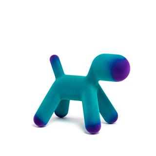 Puppy S Köpek Heykeli- Turquoise/Violet (10)-(İndoor)