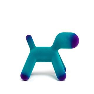 Puppy S Köpek Heykeli- Turquoise/Violet (10)-(İndoor)