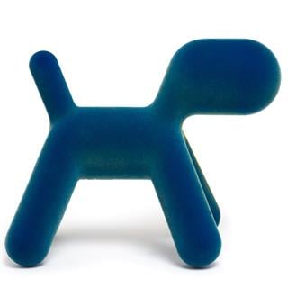 Puppy XL Köpek Heykeli Blue Iridescent (01)-(İndoor)