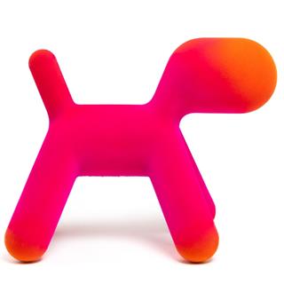 Puppy XL Köpek Heykeli-Orange Fuchsia-(12)-(İndoor)