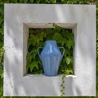 Quartara Seramik Vazo - 60 cm - Blu Risacca