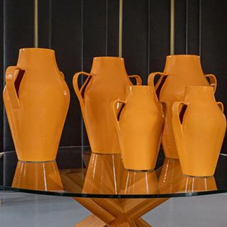 Quartara Seramik Vazo - 60 cm - Giallo Aureo