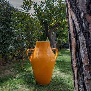 Quartara Seramik Vazo - 60 cm - Giallo Aureo