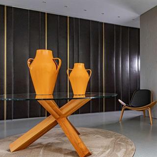 Quartara Seramik Vazo - 60 cm - Giallo Aureo