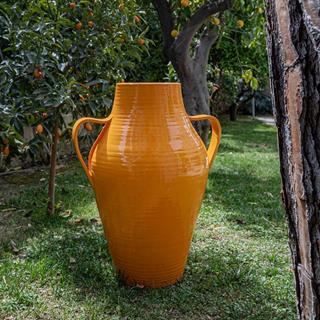 Quartara Seramik Vazo - 90 cm - Giallo Aureo