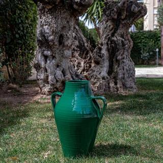 Quartara Seramik Vazo - 90 cm - Verde Secolare