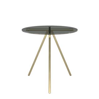 Bontempi Casa Ray Bronze Yuvarlak Yan Sehpa