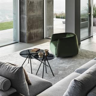 Bontempi Casa Ray Bronze Yuvarlak Yan Sehpa