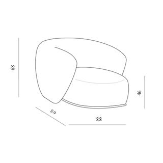 Meridiani Rene Small Armchair