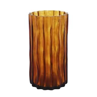 Ligne Roset Ribbed Amber Large Vase