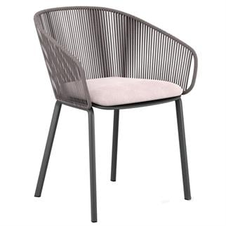 Dedon Rilly Black Pepper Kollu Sandalye