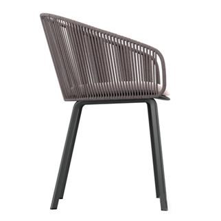 Dedon Rilly Black Pepper Kollu Sandalye