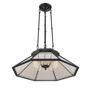 Rivington Avize- Medium-Bronze with White Glass