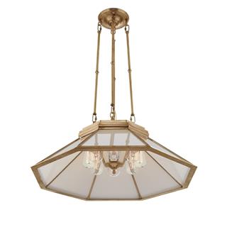 Rivington Avize- Medium-Natural with White Glass