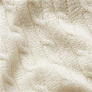 Ralph Lauren Cabla Cashmere 60x60 Cream Throw