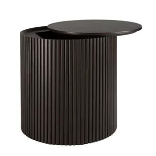 Ethnicraft Roller Max Dark Brown 40 cm Yuvarlak Yan Sehpa