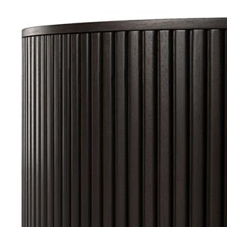 Ethnicraft Roller Max Dark Brown 40 cm Yuvarlak Yan Sehpa