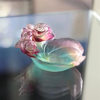 Rose Passion Bowl- Small - Pink,Green