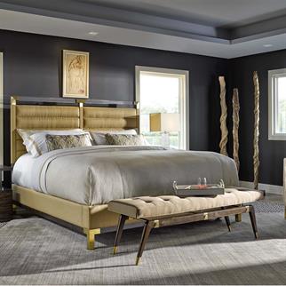 Fine Furniture Runway Mensola Bench Pouf