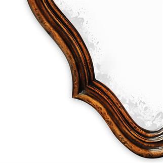 Jonathan Charles Rustic Walnut Mirror